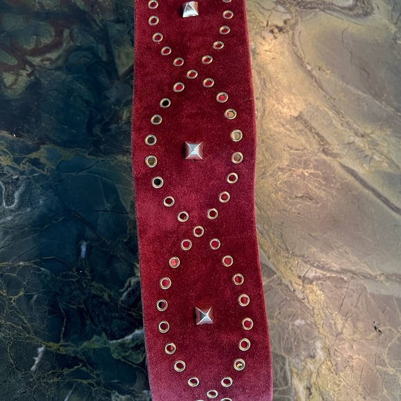 Givenchy rare vintage studded suede belt - Picture 5 of 7
